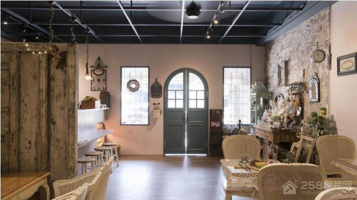 经典乡村风格咖啡厅装修设计,注入清新田园风