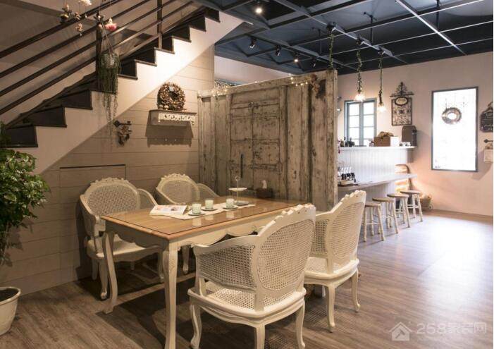 经典乡村风格咖啡厅装修设计,注入清新田园风